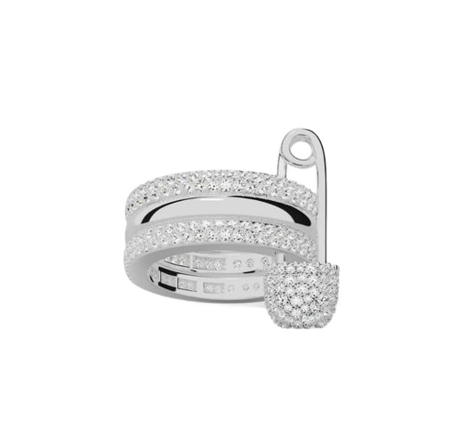 Silver pin ring